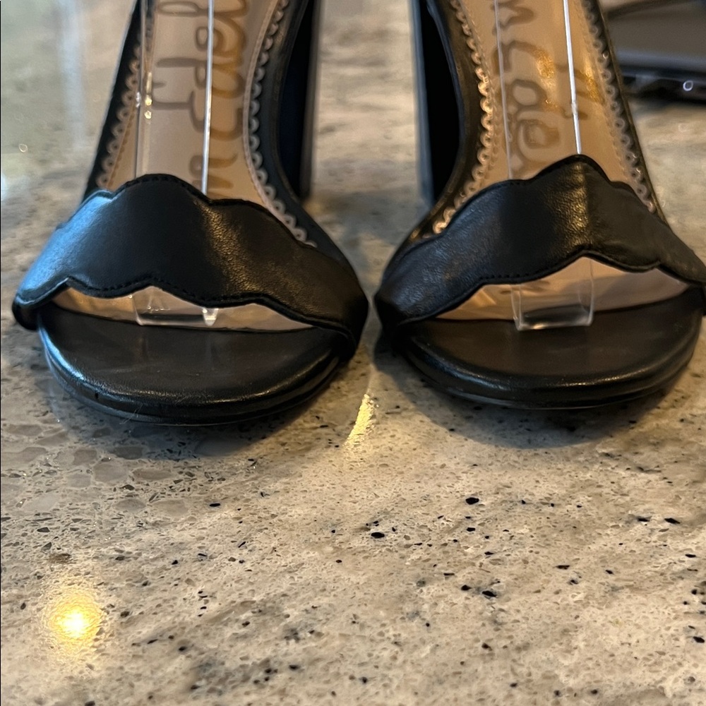 Sam Edelman Black Ankle Strap Heels - Picture 6 of 6
